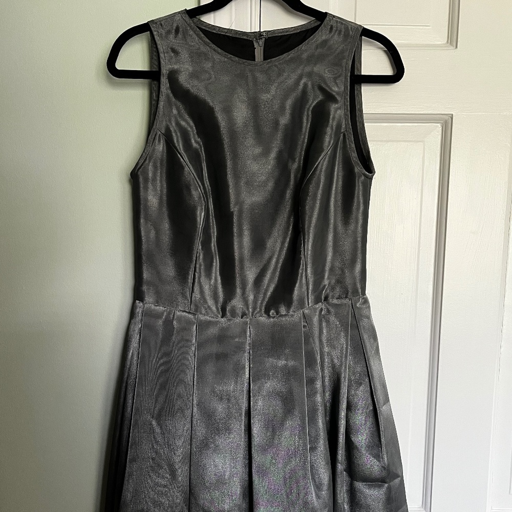 Vintage Tadaski Silver A-Line Dress (Size 4-6)